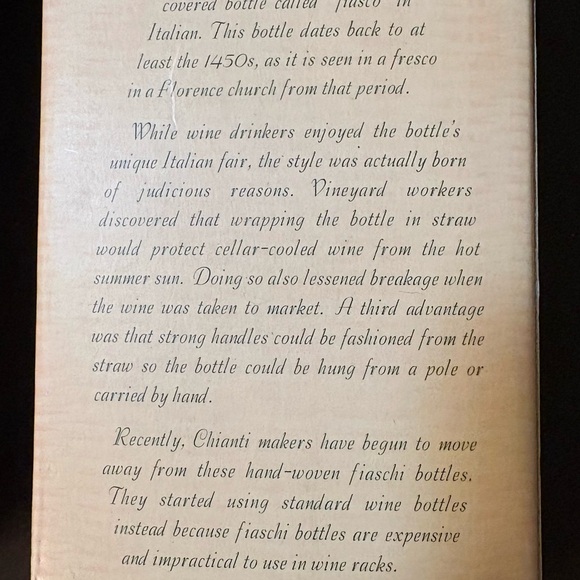 Trim A Home Deer Mouth Blown 7" And Salute!The Chianti Bottle By Roman Inc. 6" - Picture 6 of 6